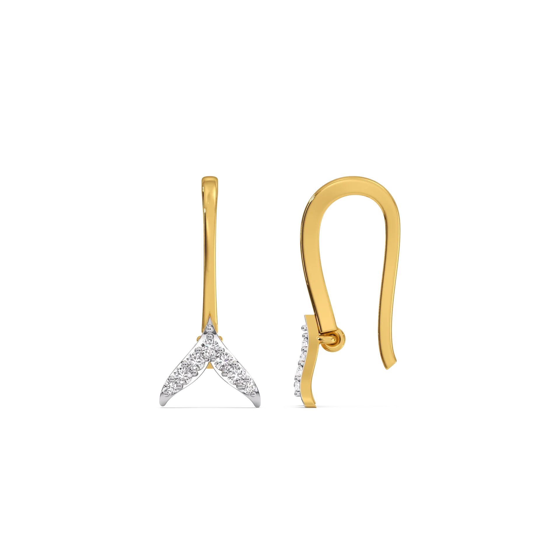Ocean's Treasure - Lab Diamond Drop Earrings
