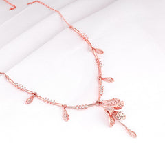 Rose Gold Shy Ebony Necklace