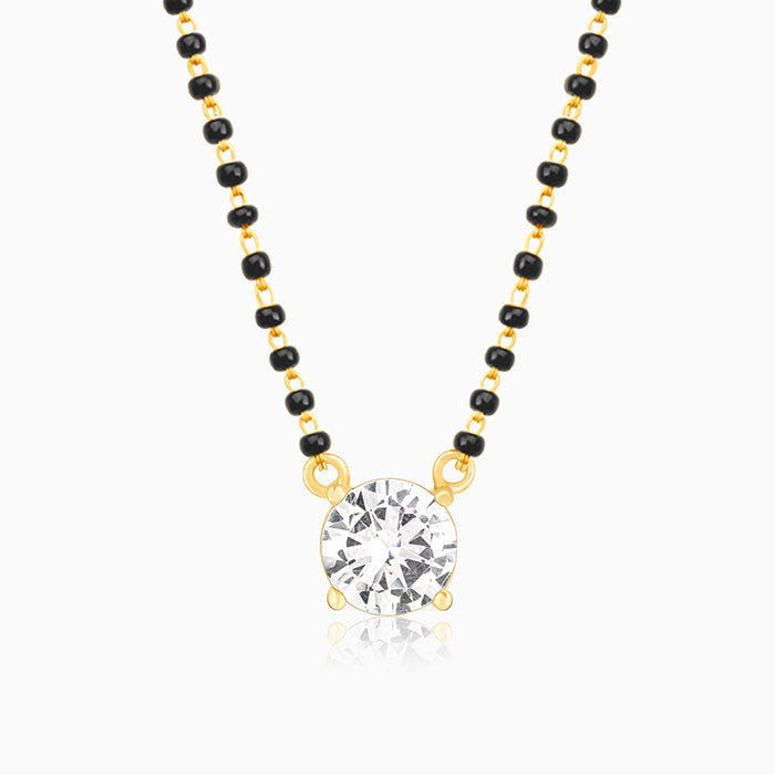 Golden Classic Solitaire Mangalsutra