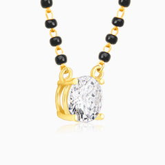 Golden Classic Solitaire Mangalsutra