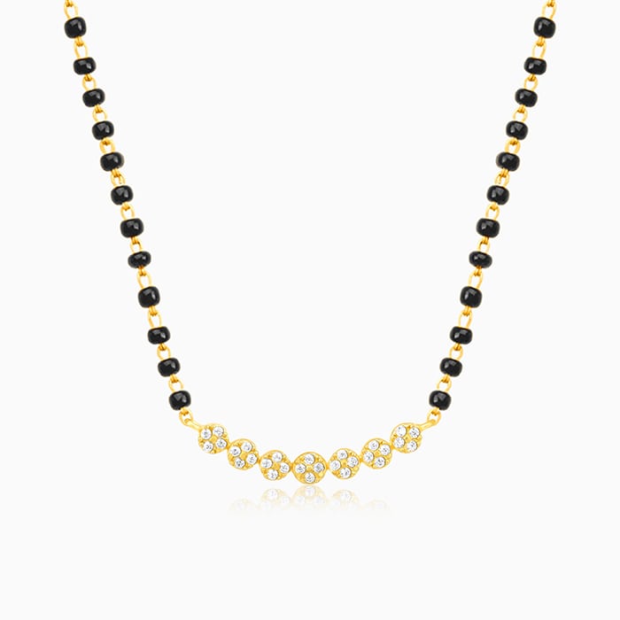 Golden Arc of Flowers Mangalsutra