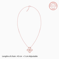 Rose Gold Clover Necklace