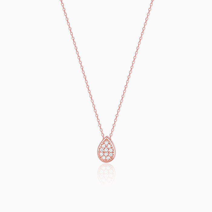 Rose Gold Studded Swayer Necklace