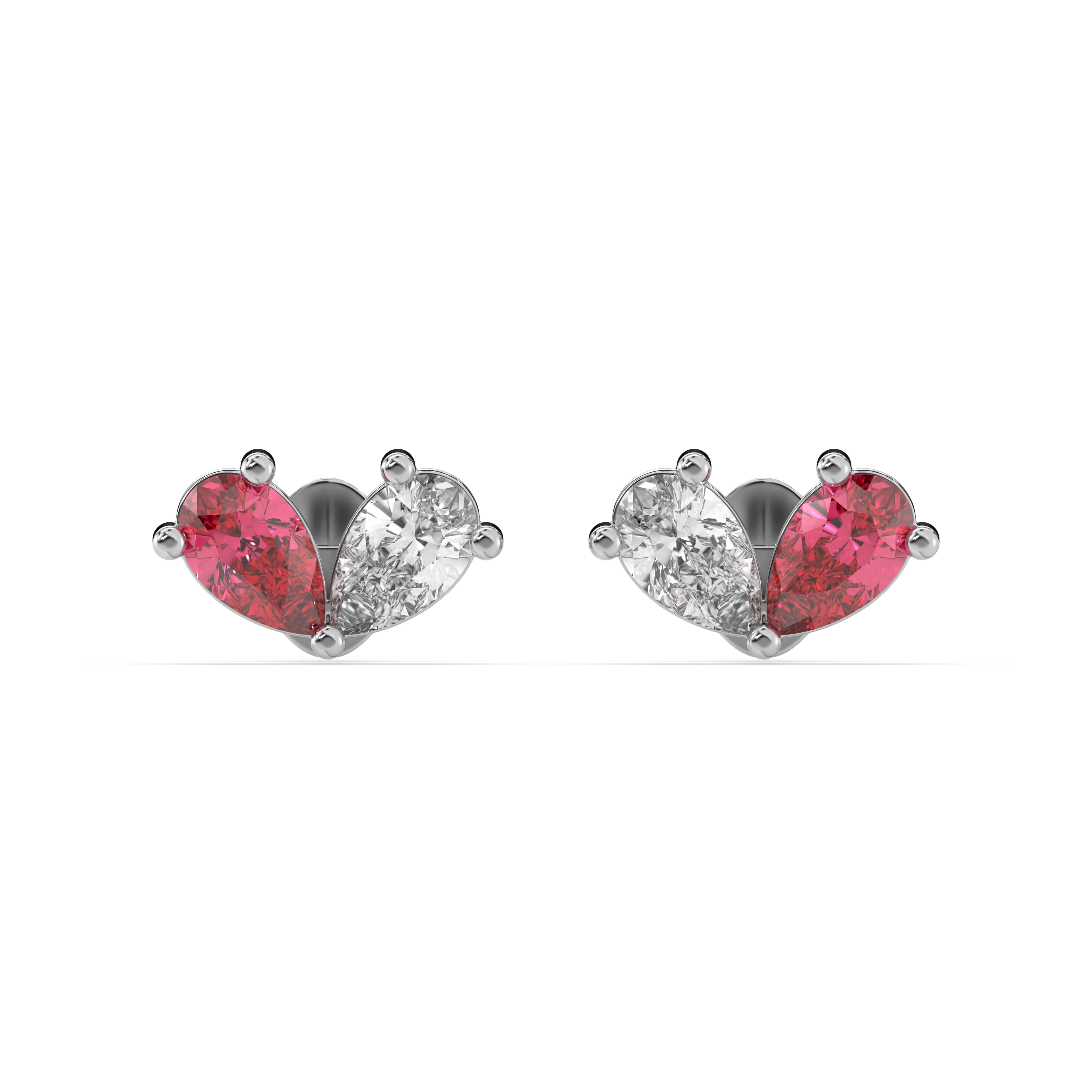 Scarlet Whisper - Lab Diamond Stud Earrings