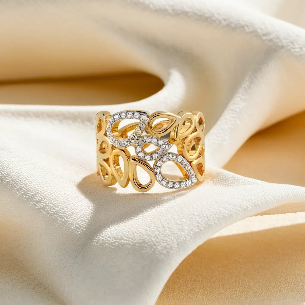 Petalicious - Lab Diamond Cocktail Ring