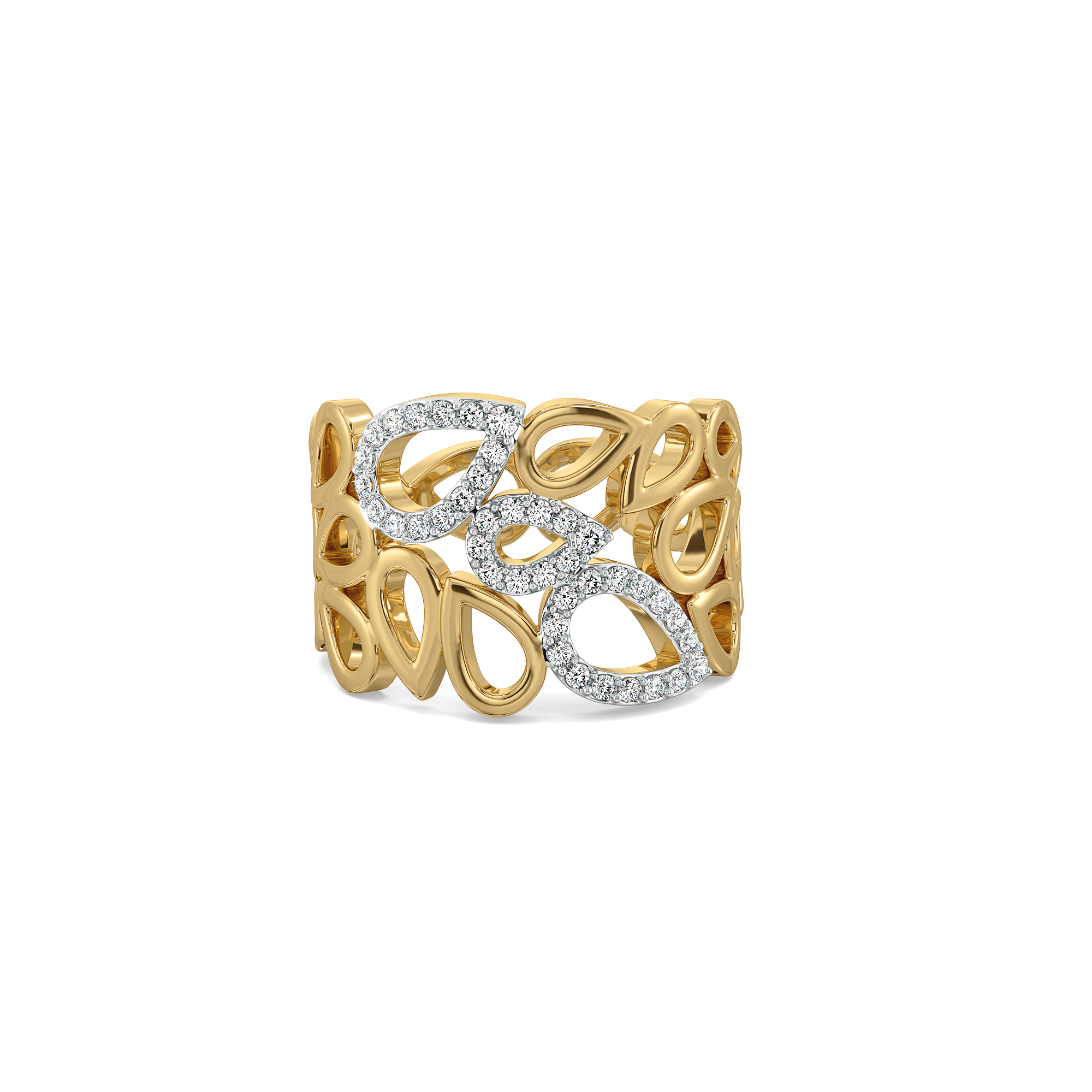 Petalicious - Lab Diamond Cocktail Ring