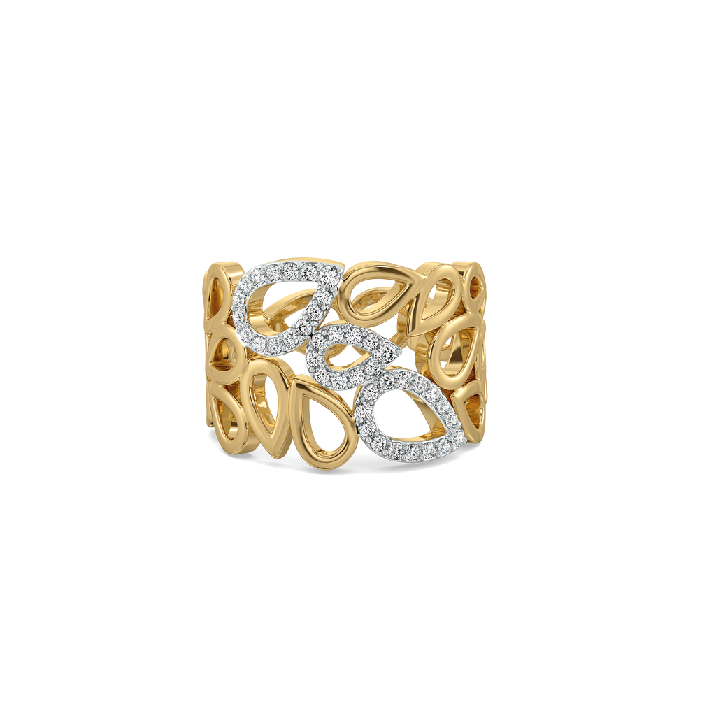 Petalicious - Lab Diamond Cocktail Ring