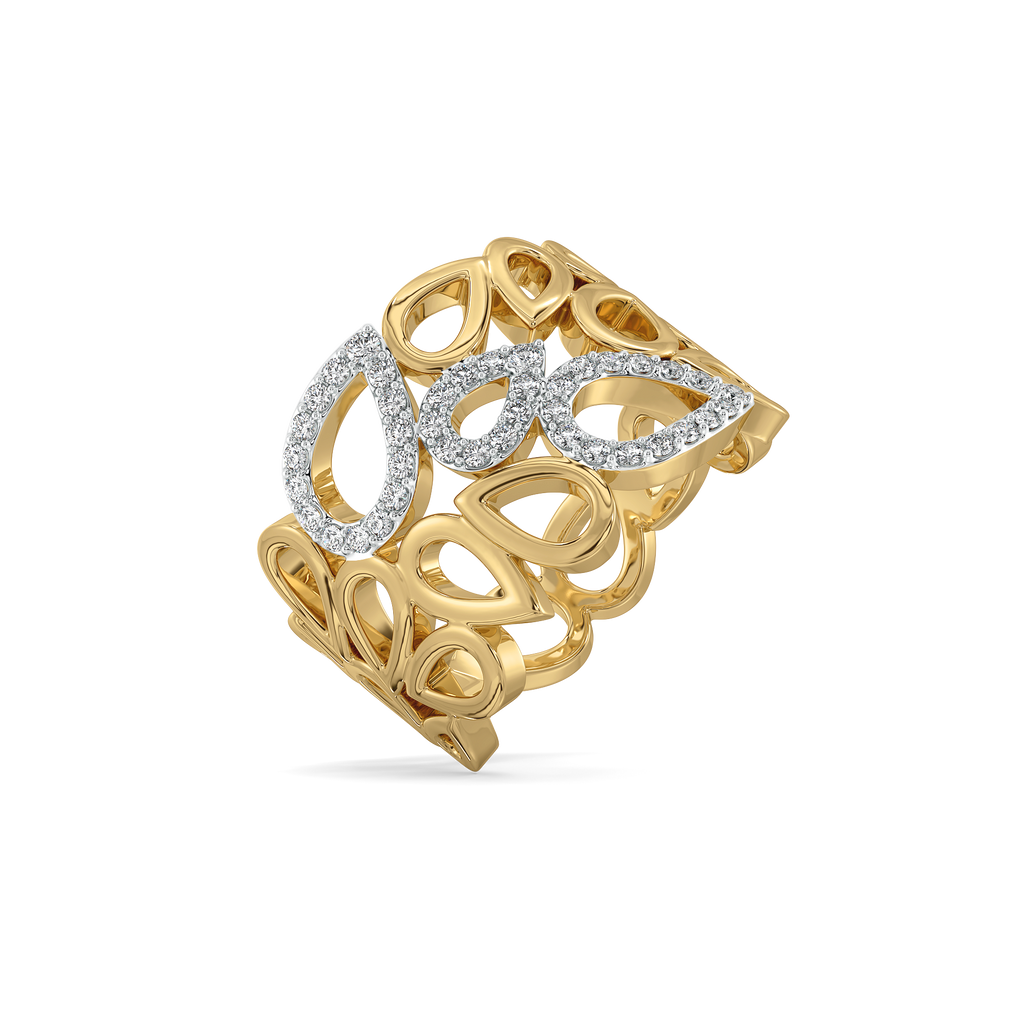 Petalicious - Lab Diamond Cocktail Ring