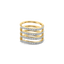Quatre Row - Lab Diamond Cocktail Ring
