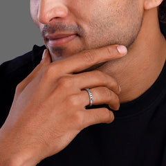 Silver Classic Chain Ring for Him