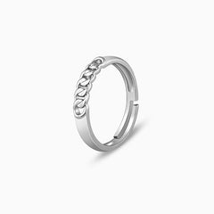 Silver Classic Chain Ring for Him