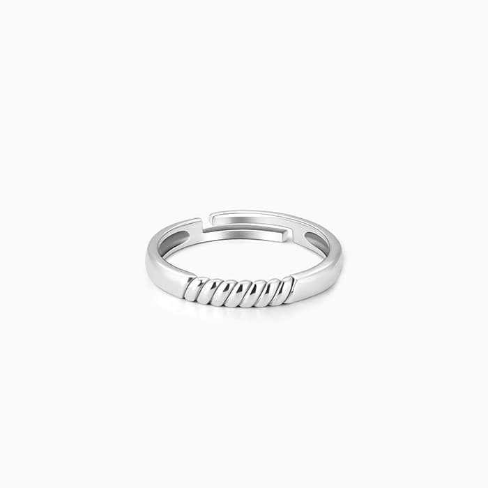 Silver Rope Ring for Her