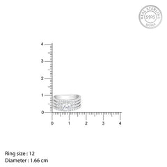 Silver Stacked Shine Ring