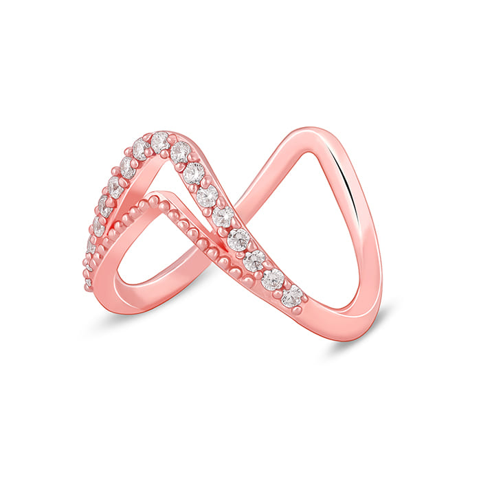Rose Gold Sparkling Spirits Vanki Ring