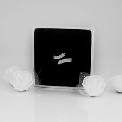 Silver Embrace Leaf Ring