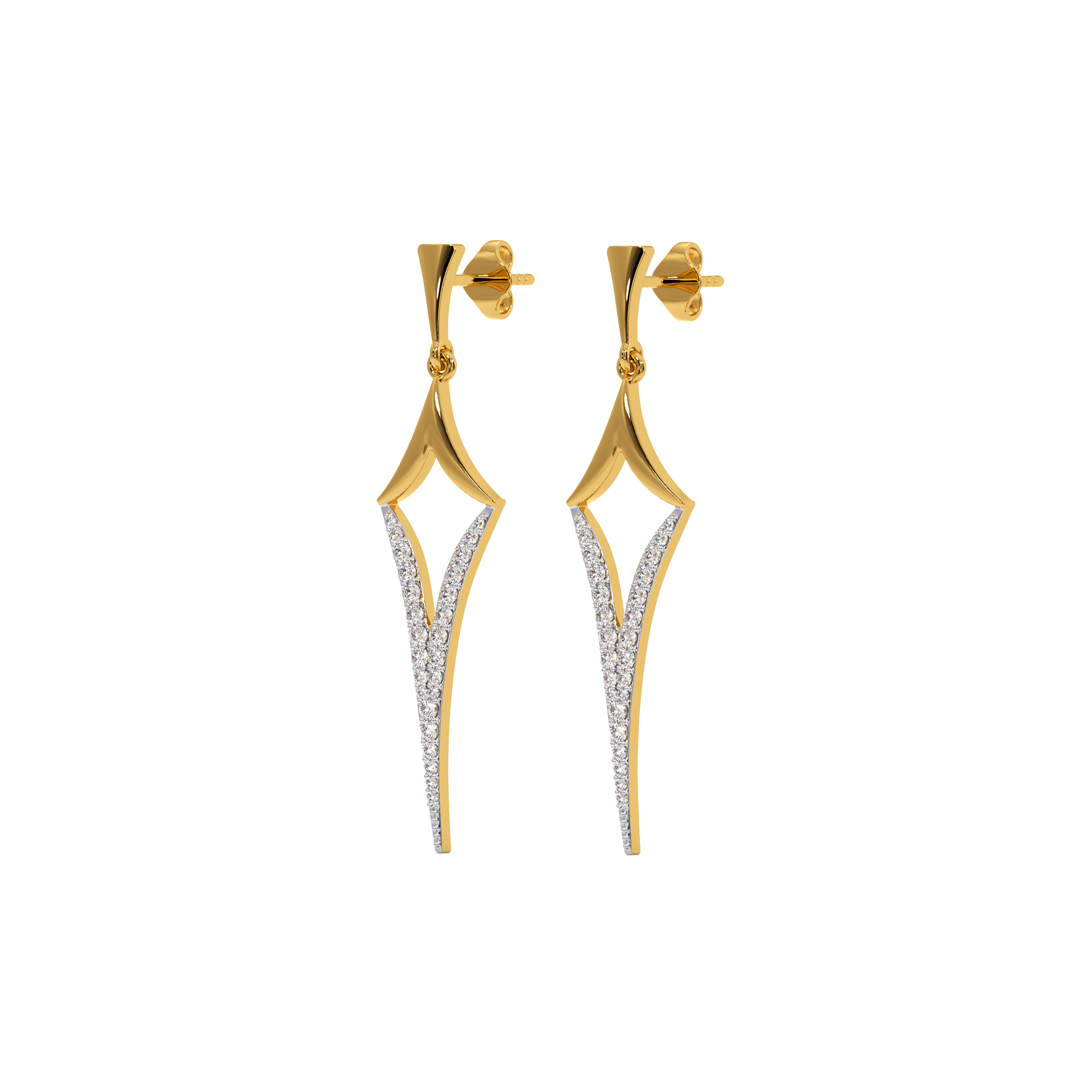Rebel - Lab Diamond Drop Earrings