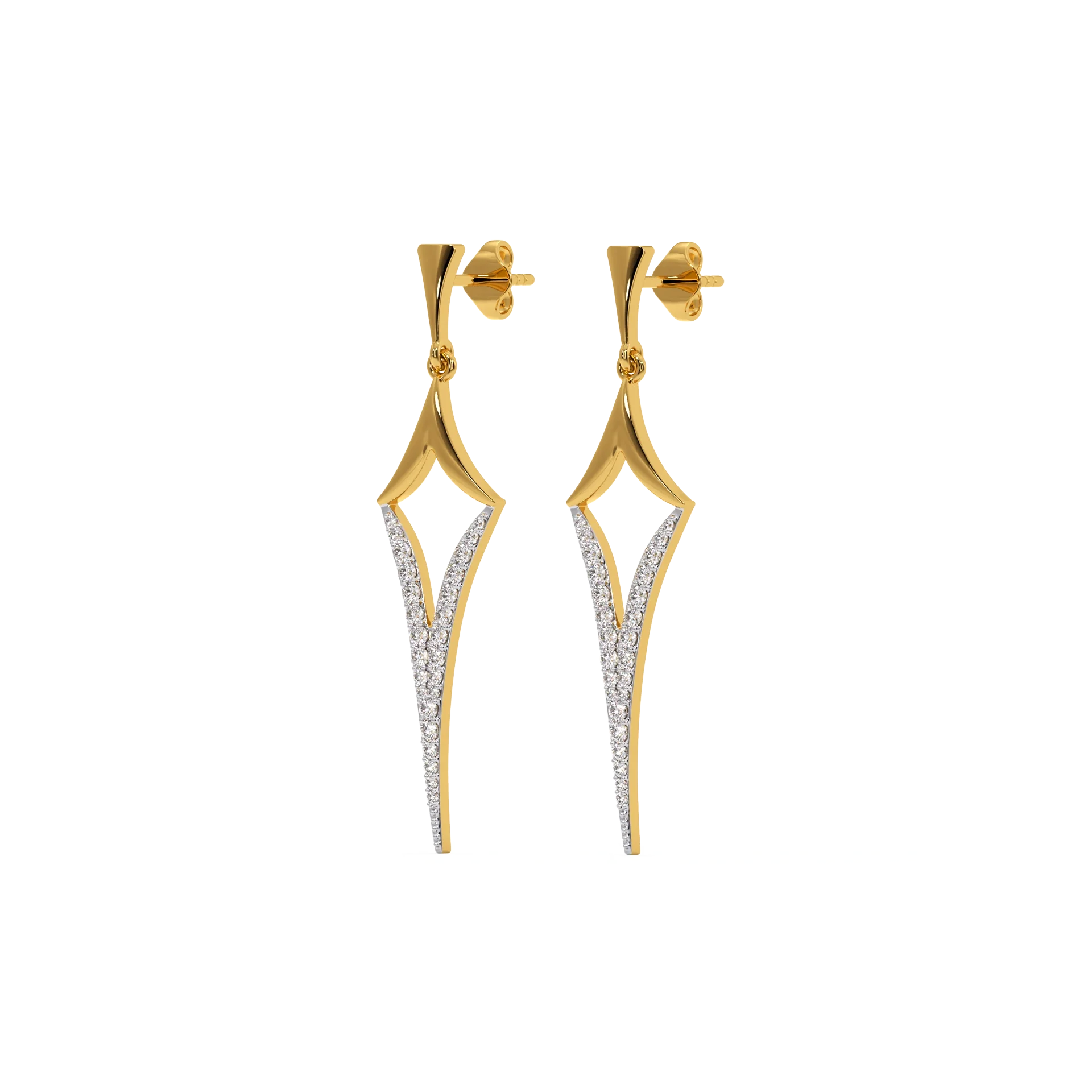 Rebel - Lab Diamond Drop Earrings