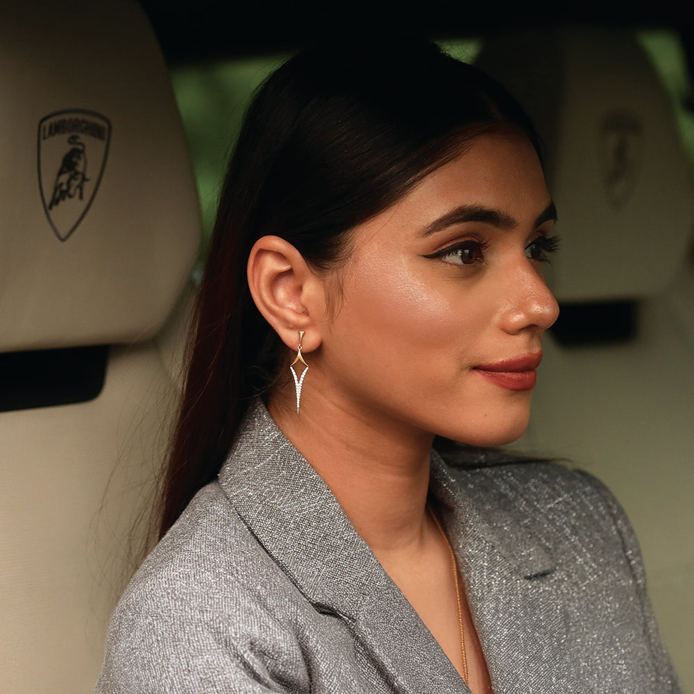 Rebel - Lab Diamond Drop Earrings