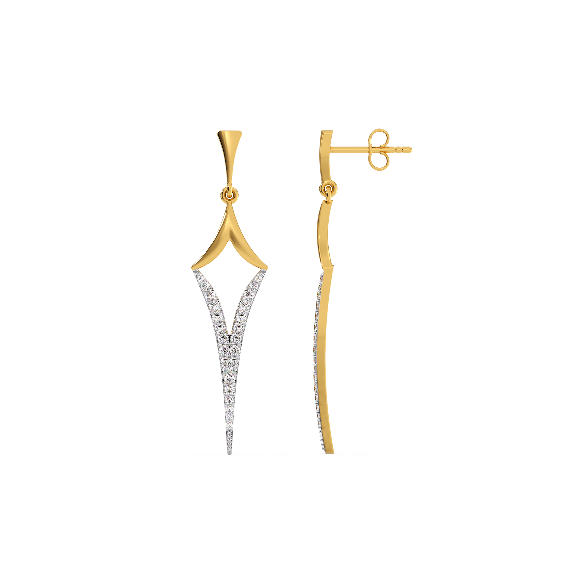 Rebel - Lab Diamond Drop Earrings