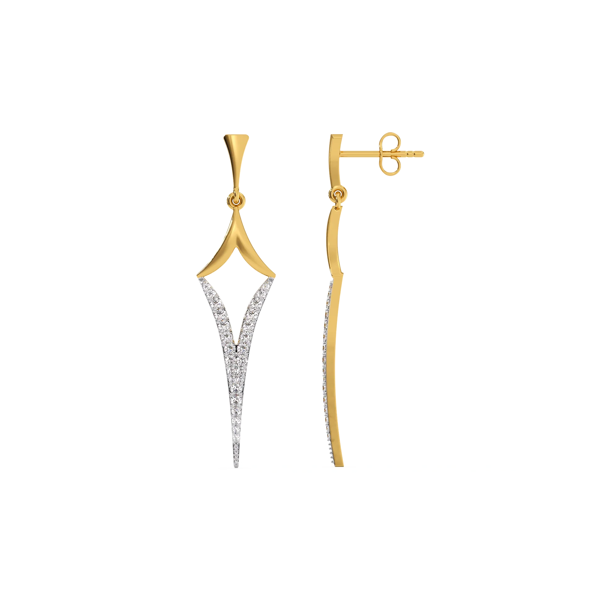 Rebel - Lab Diamond Drop Earrings