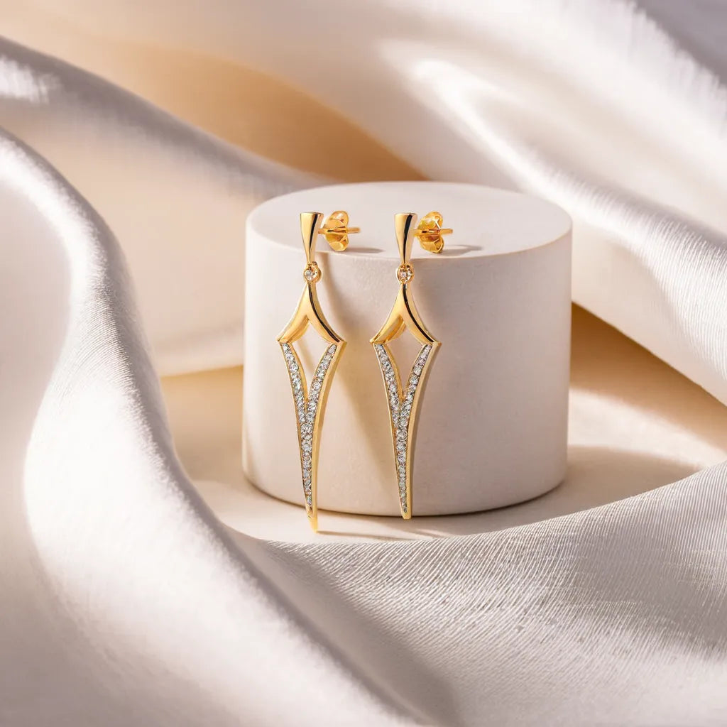Rebel - Lab Diamond Drop Earrings