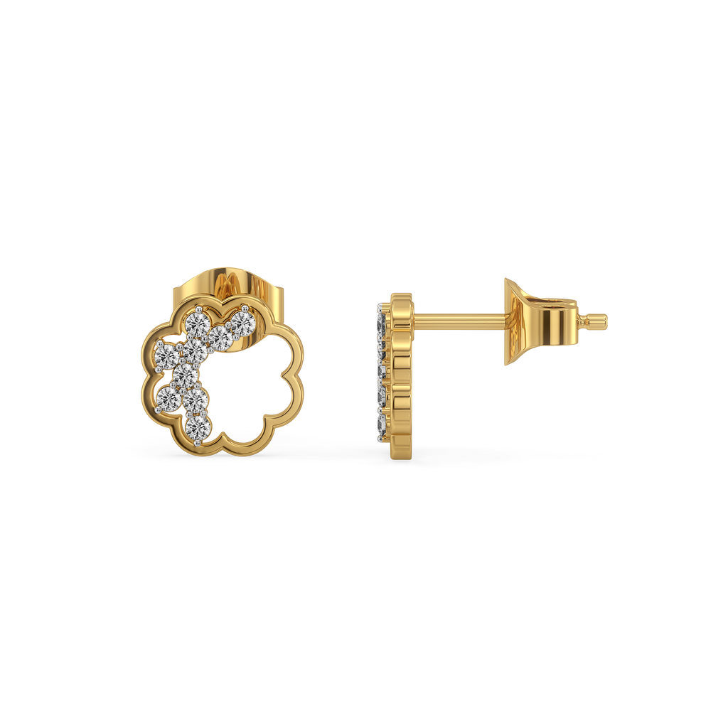 Daisy Dust Studs - Lab Diamond Earrings