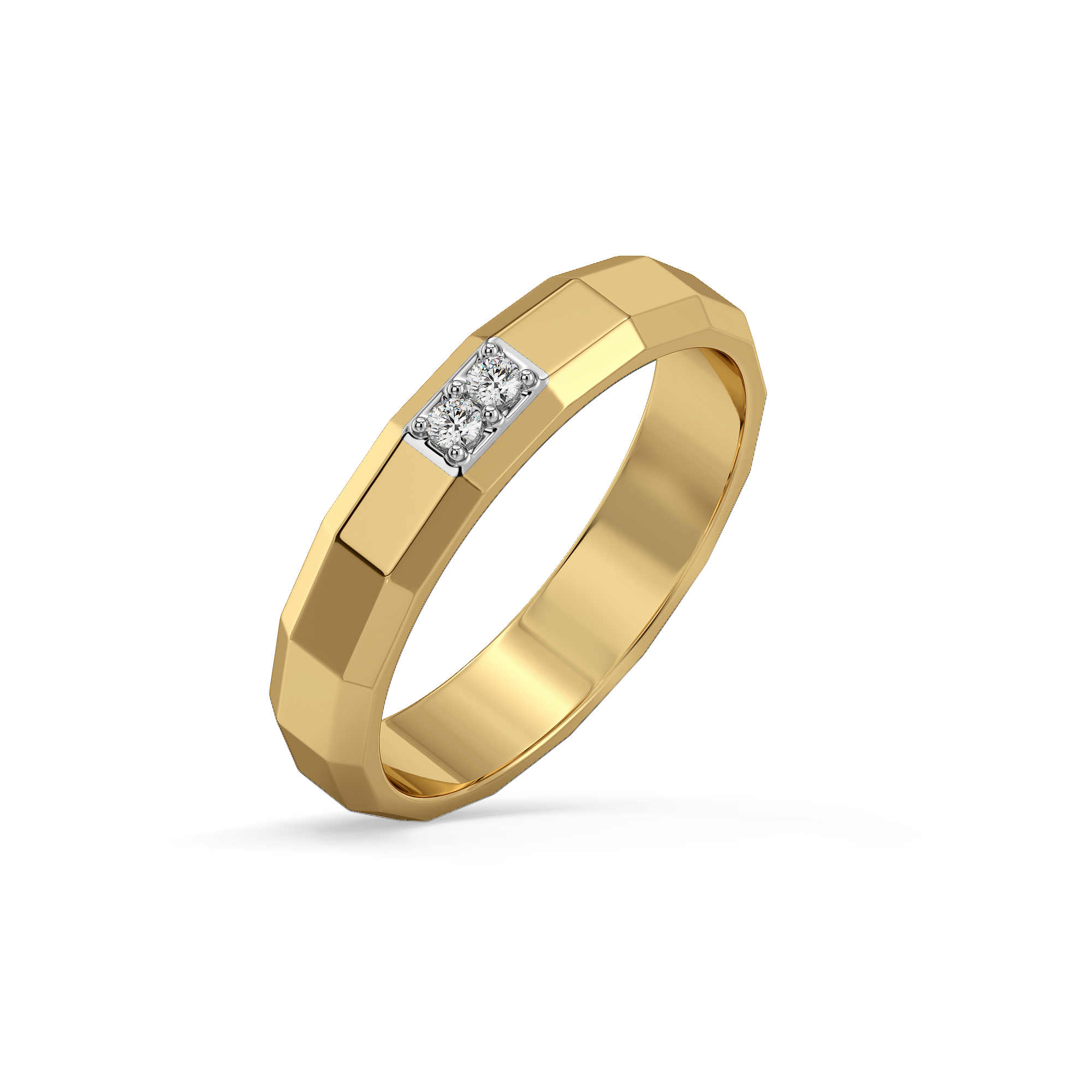 Masculine Edge - Lab Diamond Men's Ring Main image