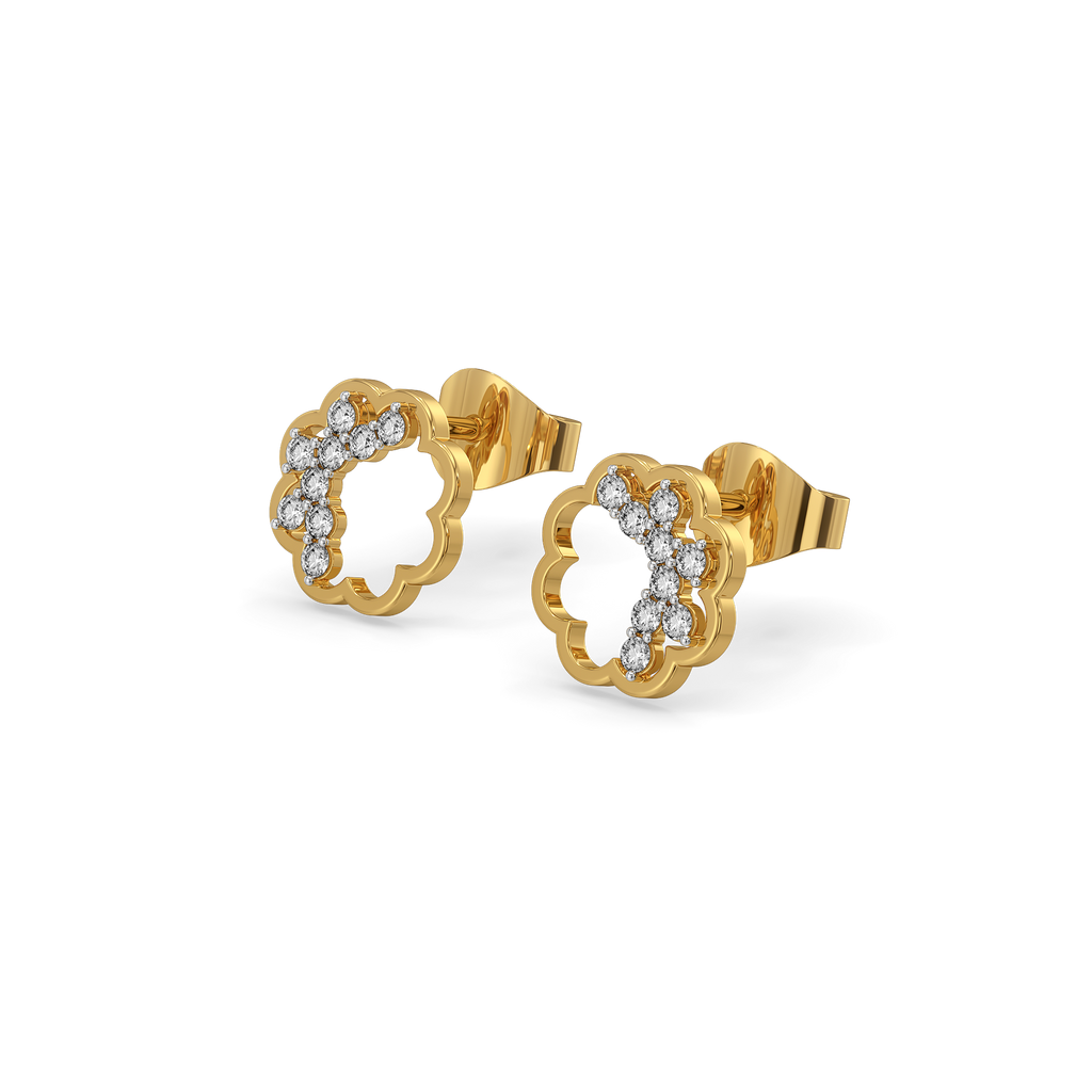 Daisy Dust Studs - Lab Diamond Earrings