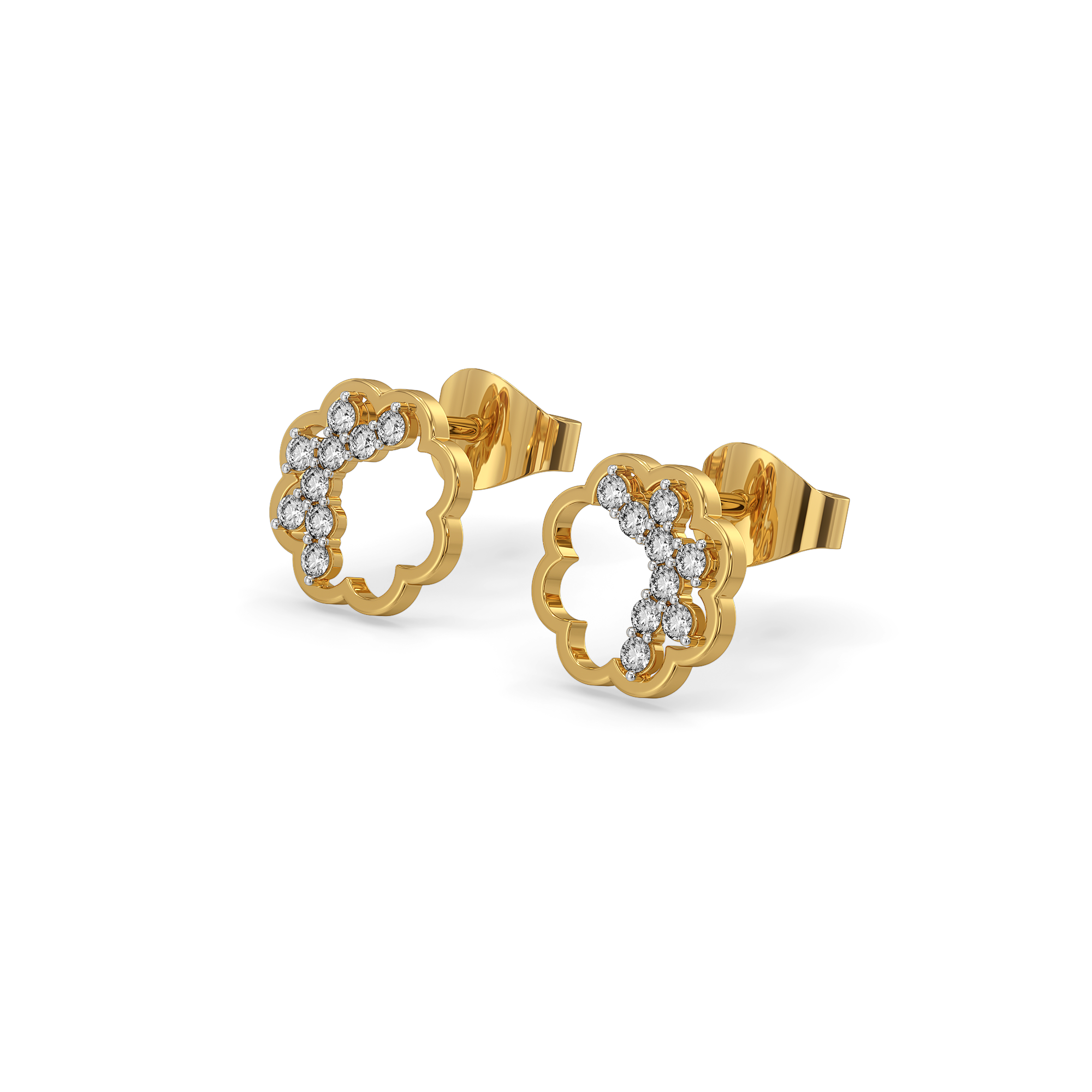 Daisy Dust Studs - Lab Diamond Earrings