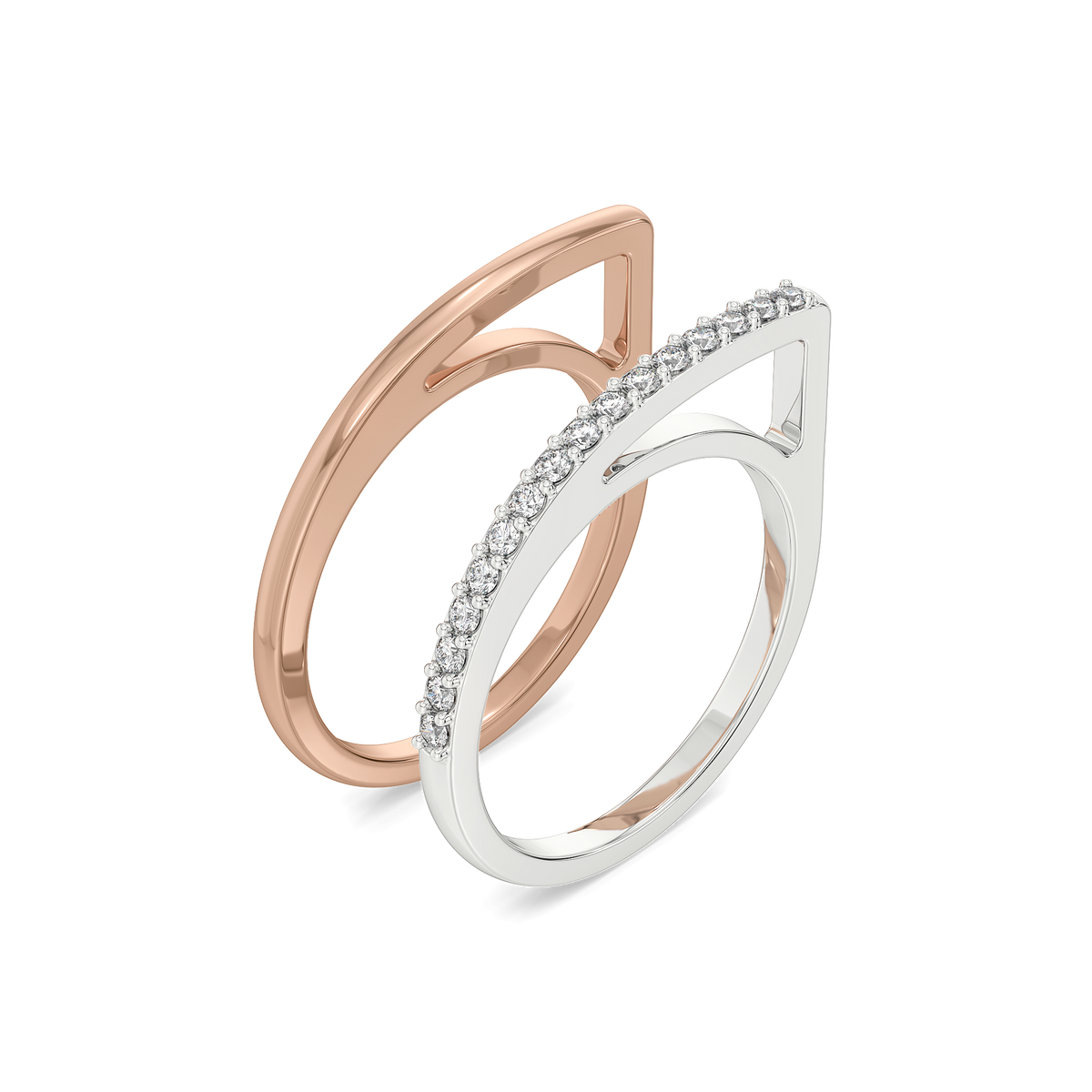 Rosé All Day - Lab Diamond Stack Ring