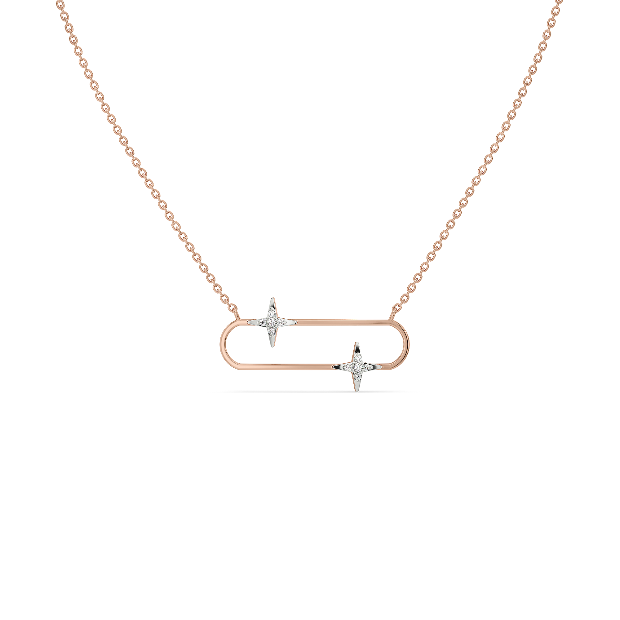 Shooting Star - Lab Diamond Necklet Necklace