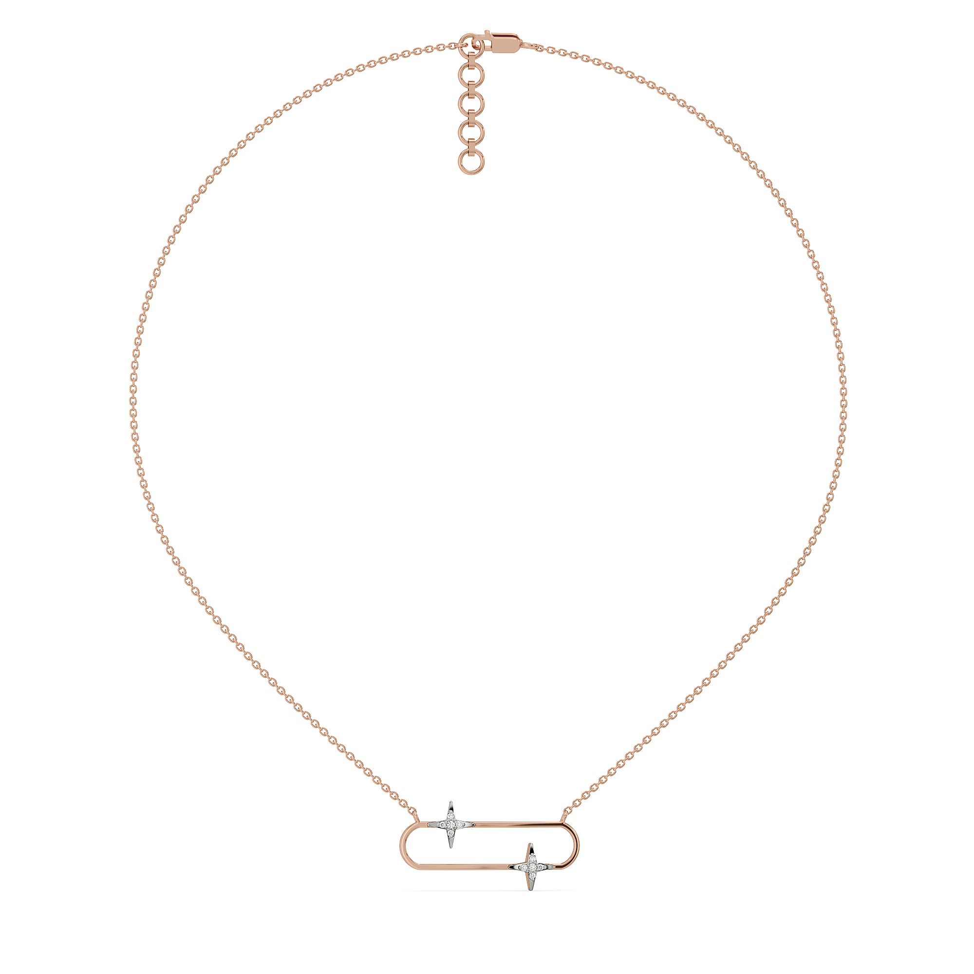 Shooting Star - Lab Diamond Necklet Necklace