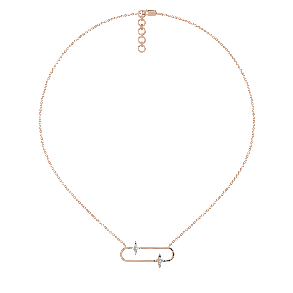 Shooting Star - Lab Diamond Necklet Necklace