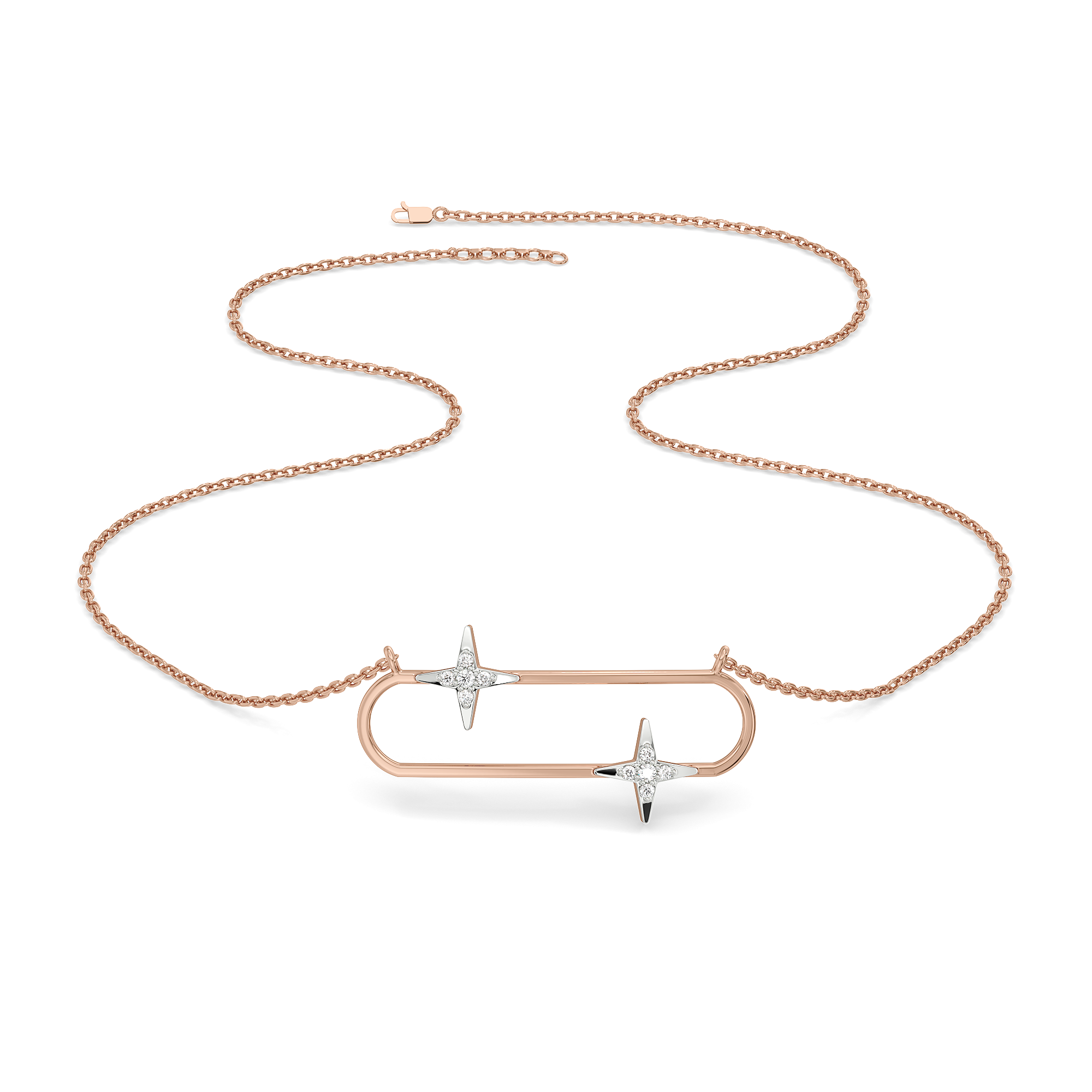 Shooting Star - Lab Diamond Necklet Necklace