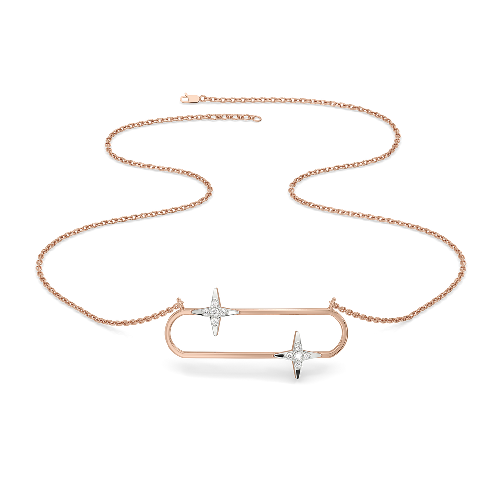 Shooting Star - Lab Diamond Necklet Necklace
