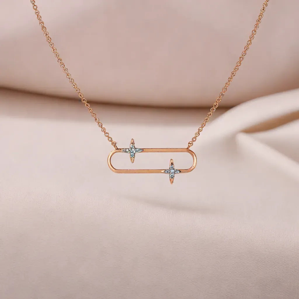 Shooting Star - Lab Diamond Necklet Necklace
