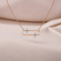 Shooting Star - Lab Diamond Necklet Necklace