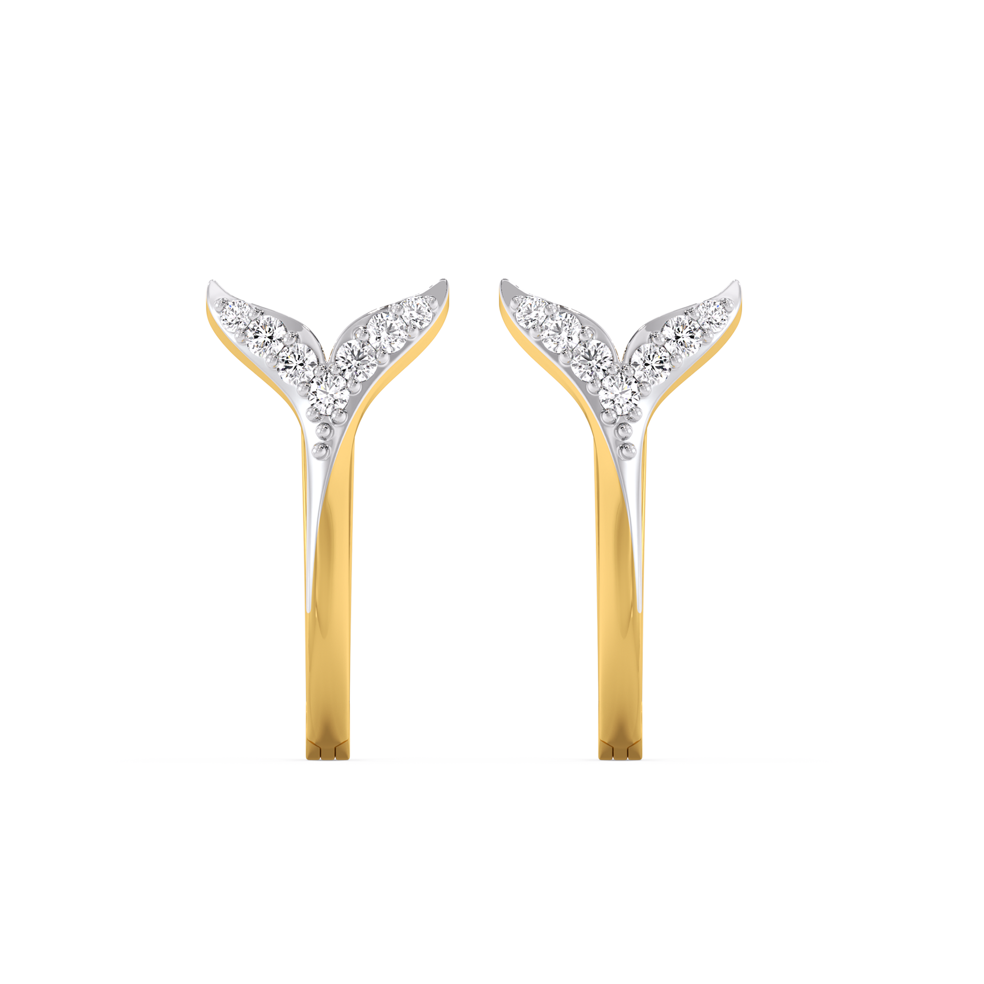 Siren Embrace Huggies - Lab Diamond Earrings