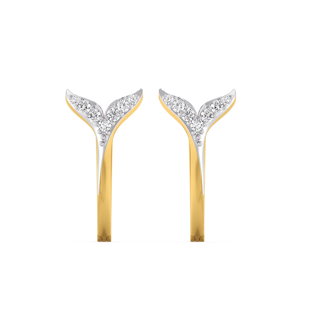 Siren Embrace Huggies - Lab Diamond Earrings