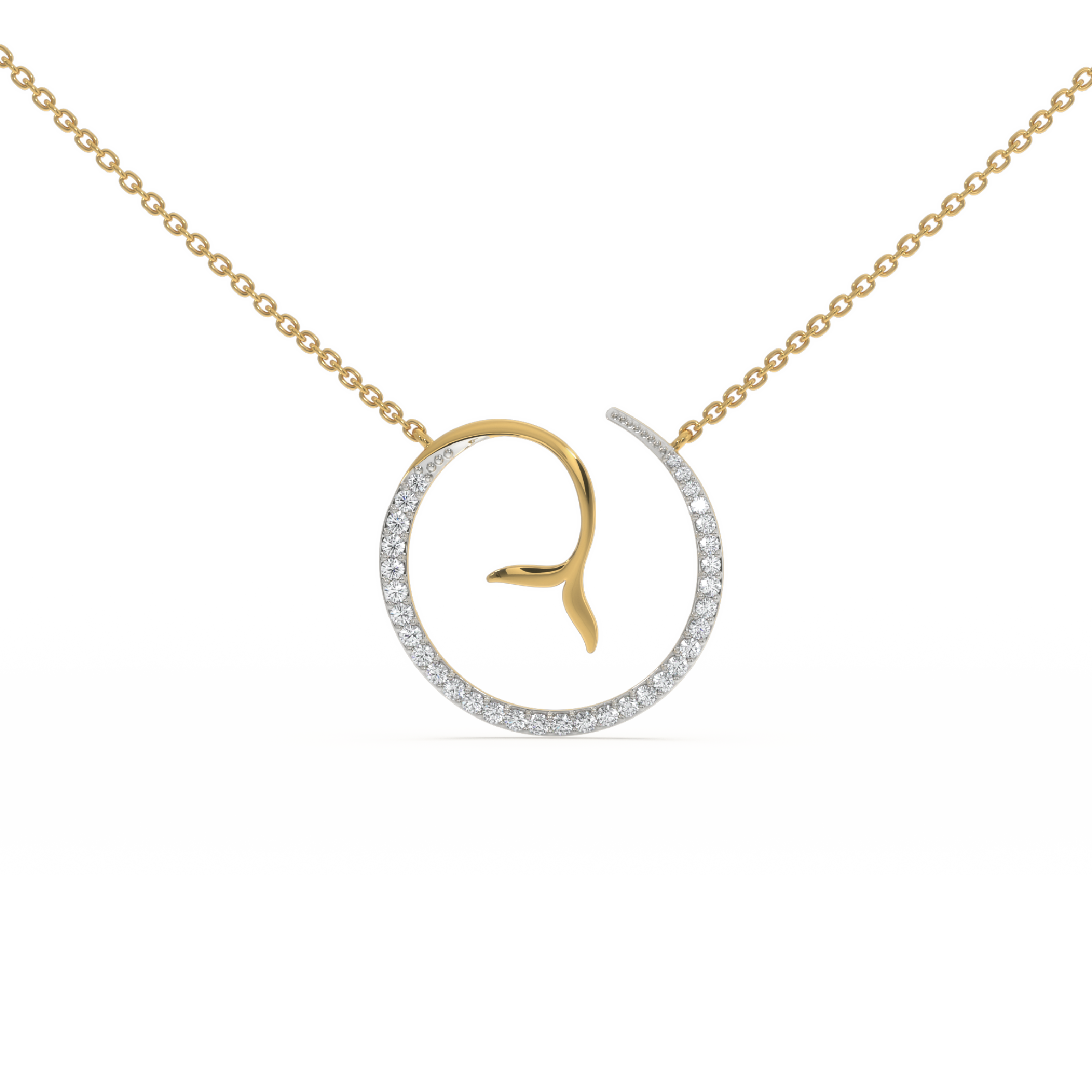 Siren’s Whisper - Lab Diamond Pendant Necklace Main image