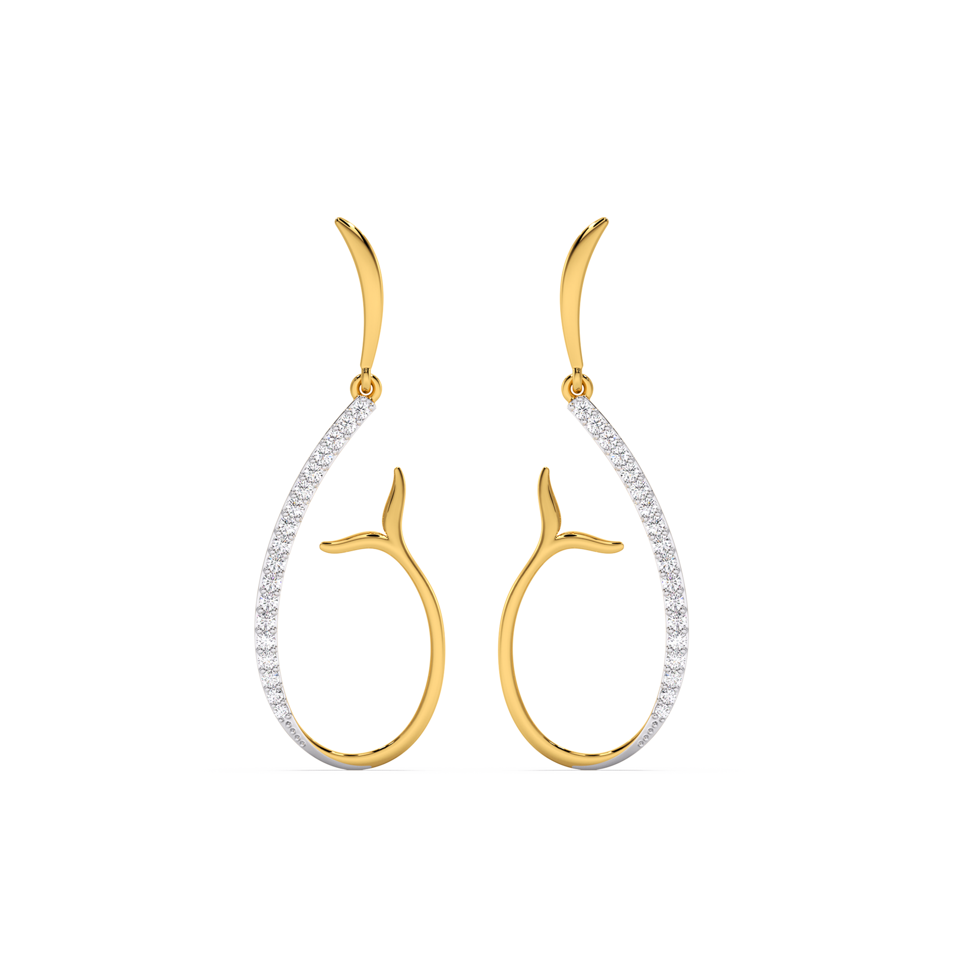 Siren’s Whisper - Lab Diamond Drop Earrings