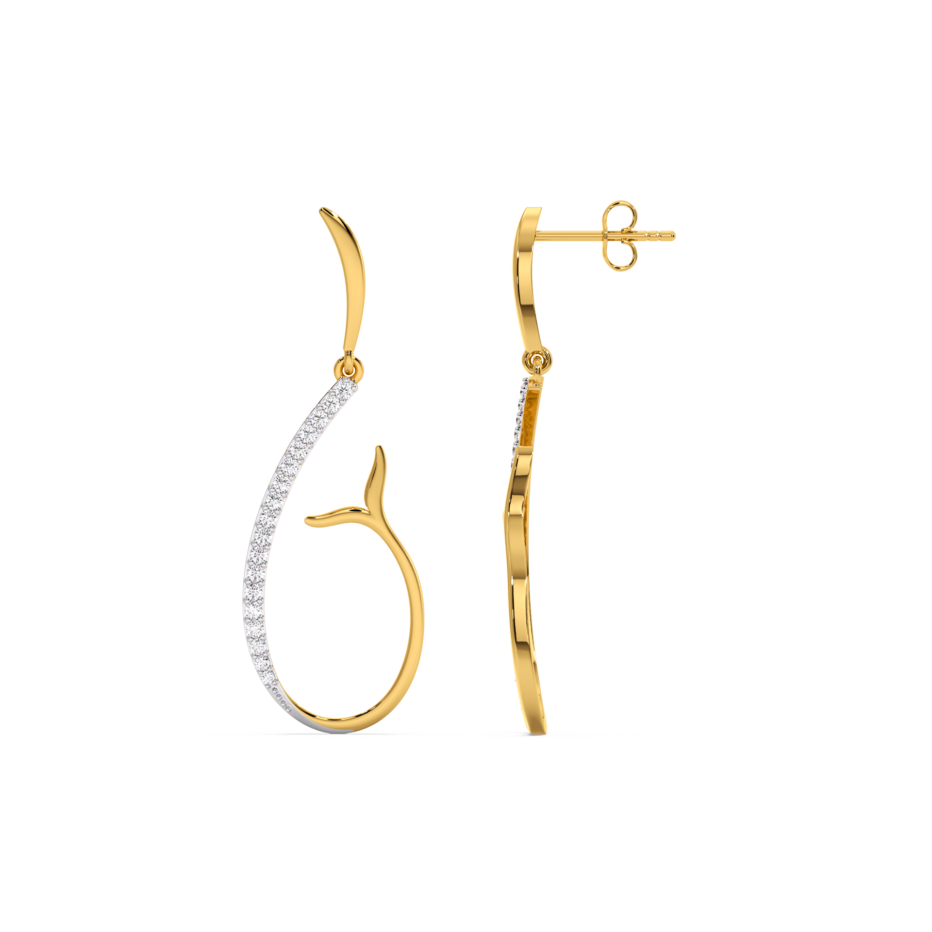 Siren’s Whisper - Lab Diamond Drop Earrings