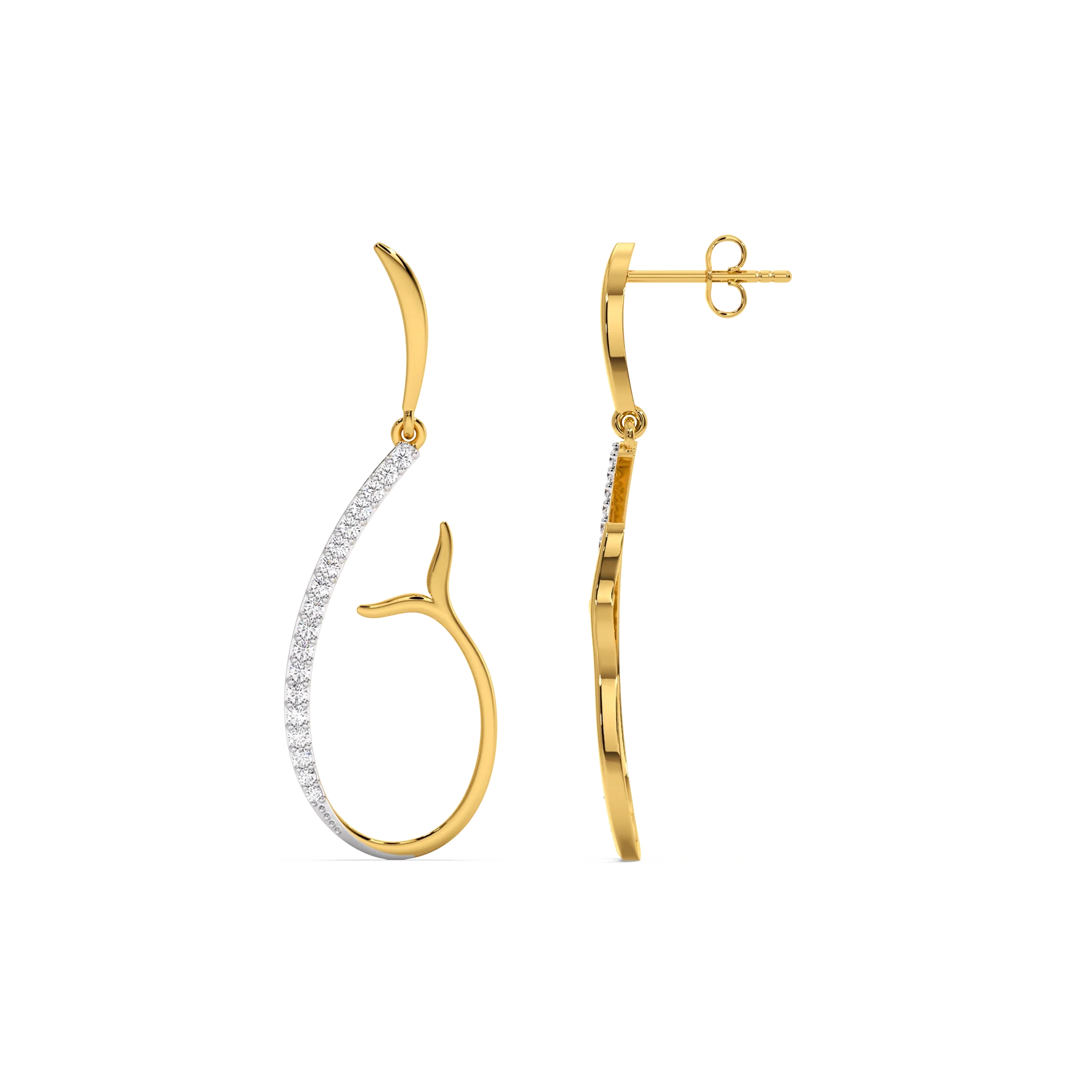Siren’s Whisper - Lab Diamond Drop Earrings