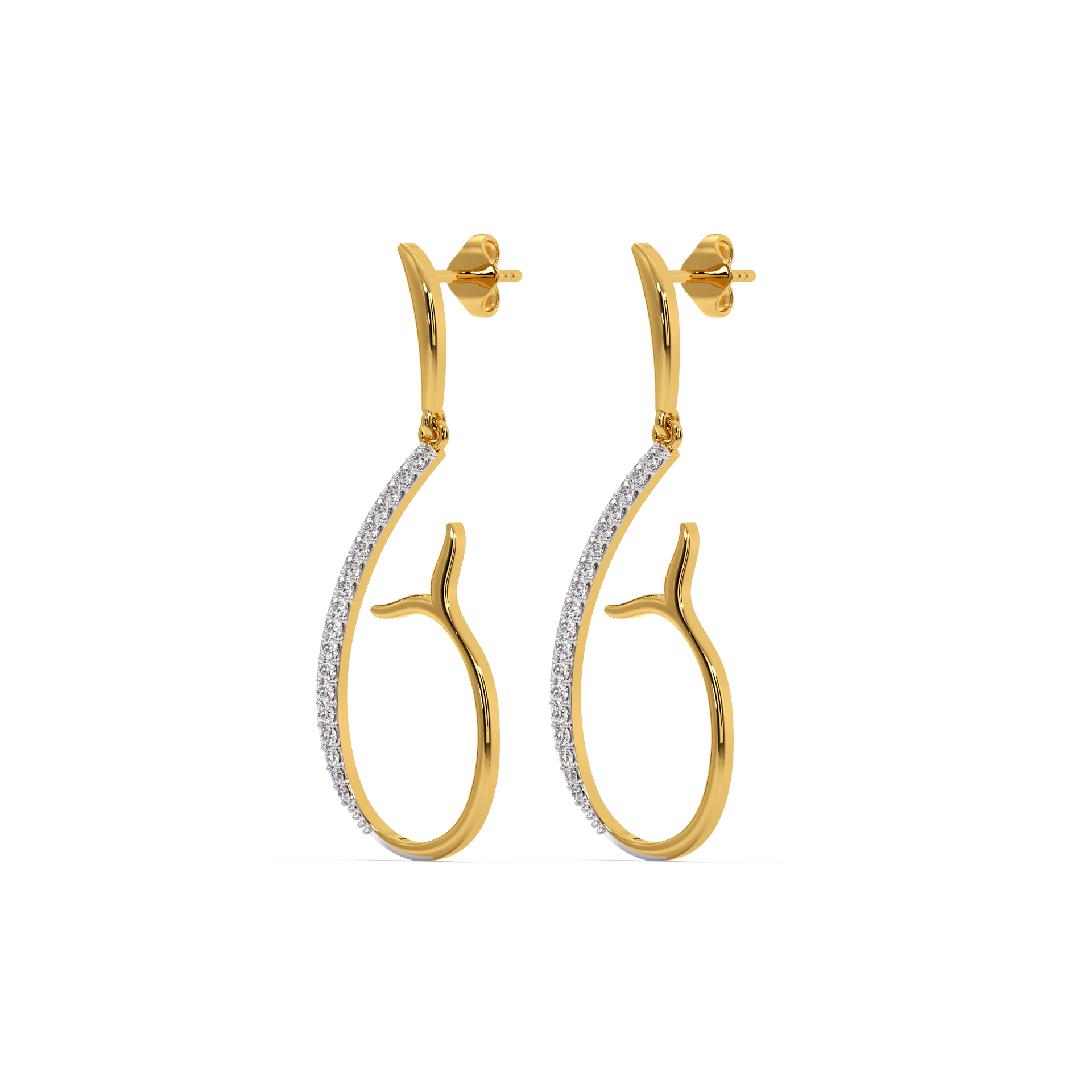 Siren’s Whisper - Lab Diamond Drop Earrings