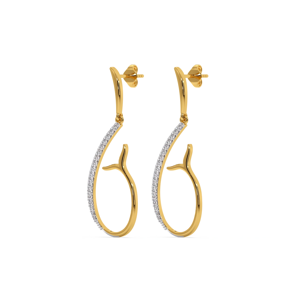 Siren’s Whisper - Lab Diamond Drop Earrings