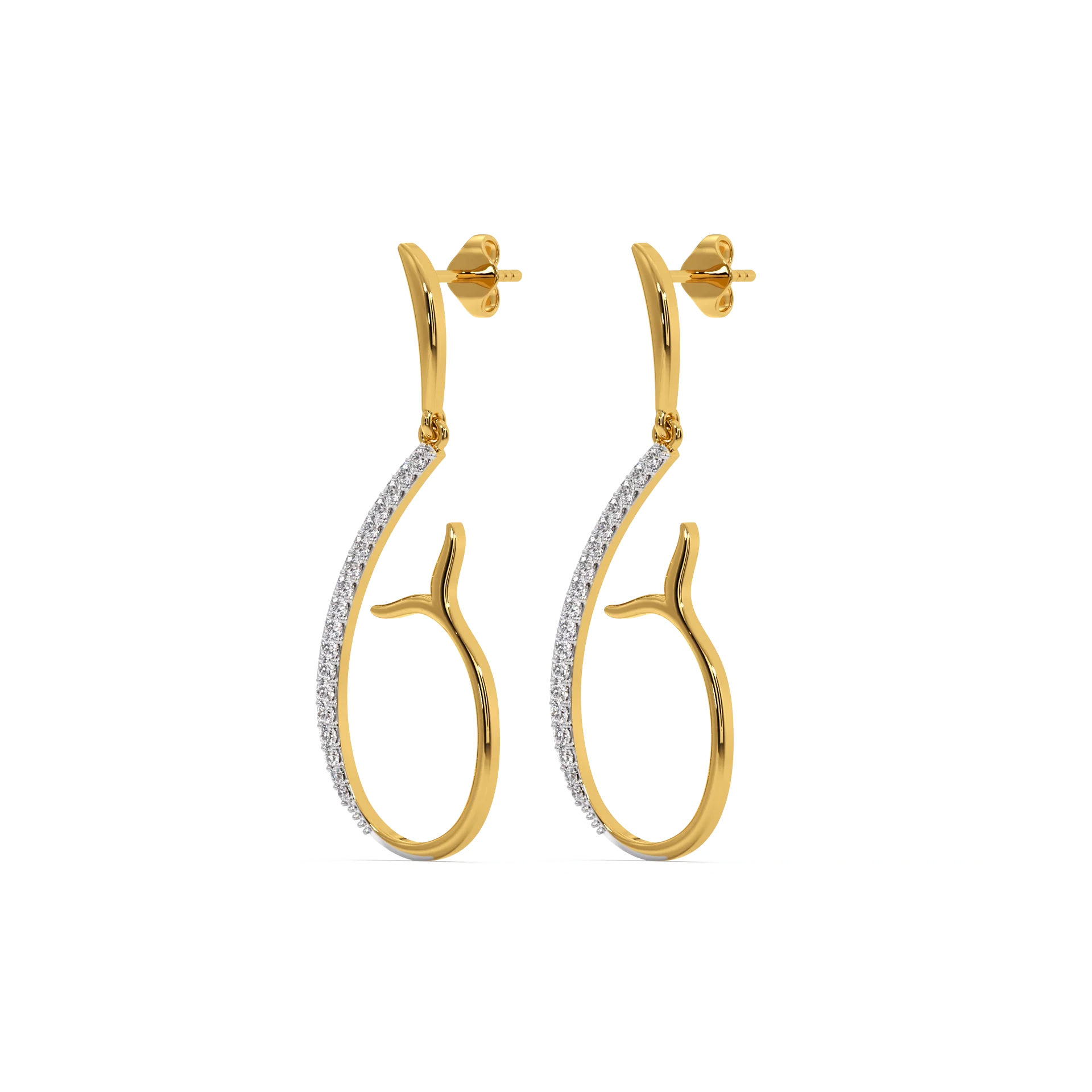Siren’s Whisper - Lab Diamond Drop Earrings
