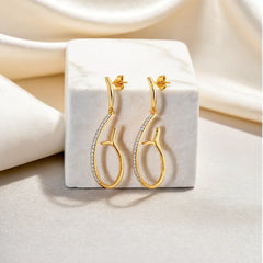 Siren’s Whisper - Lab Diamond Drop Earrings