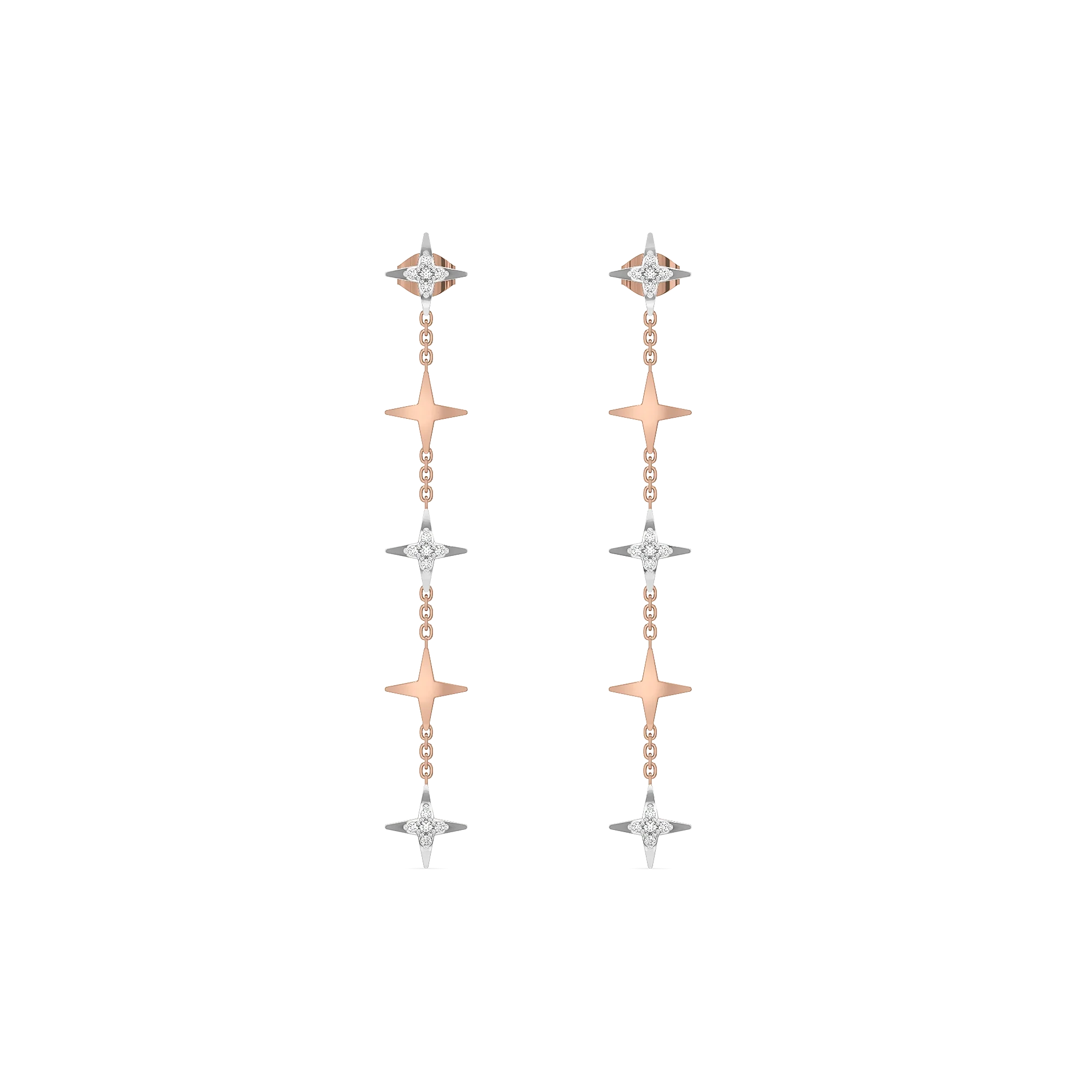 Starlight Shoulder Duster - Lab Diamond Earrings Secondary image