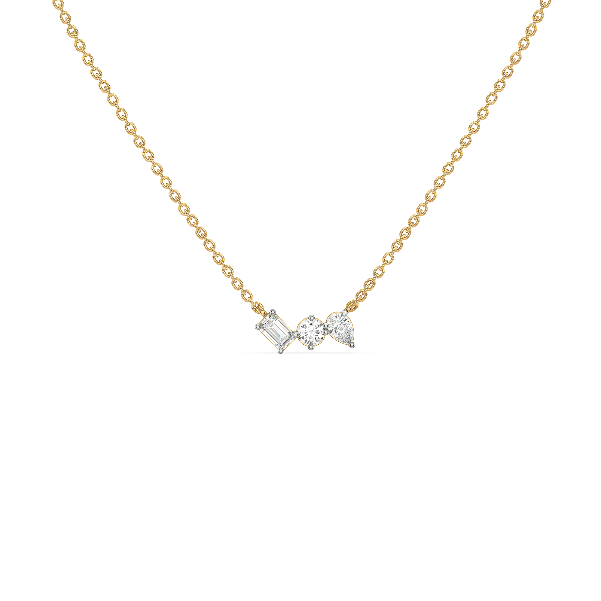 Toi-et-Moi - Lab Diamond Necklace
