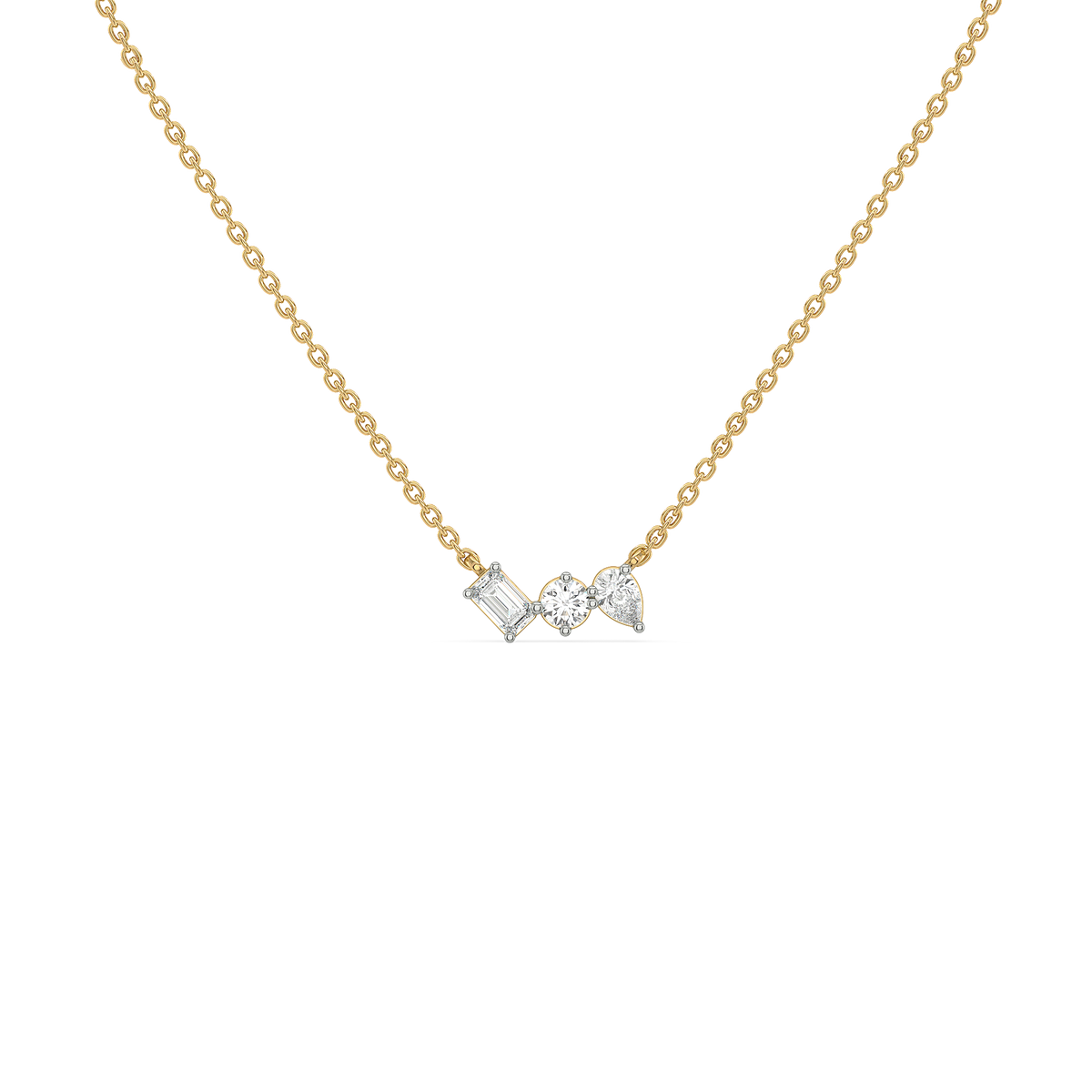 Toi-et-Moi - Lab Diamond Necklace